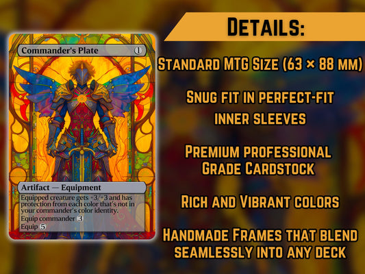 Commander's Plate - Proxy Card - Buy 3 get 1 free!