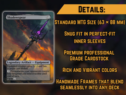 Shadowspear - Proxy Card - Buy 3 get 1 free!