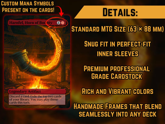 Birgi, God of Storytelling // Harnfel, Horn of Bounty - Proxy Card - Buy 3 get 1 free!