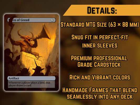 Horn of Greed - Proxy Card - Buy 3 get 1 free!