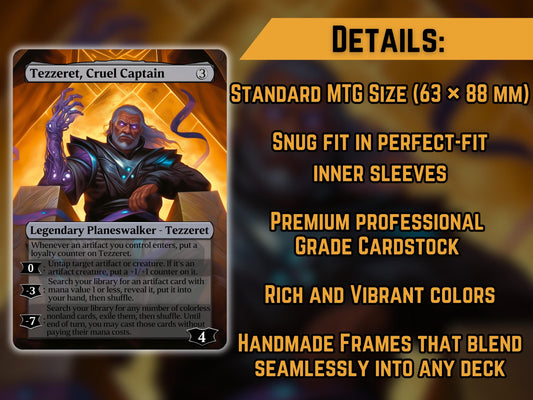 Tezzeret, Cruel Captain - Proxy Card - Buy 3 get 1 free!