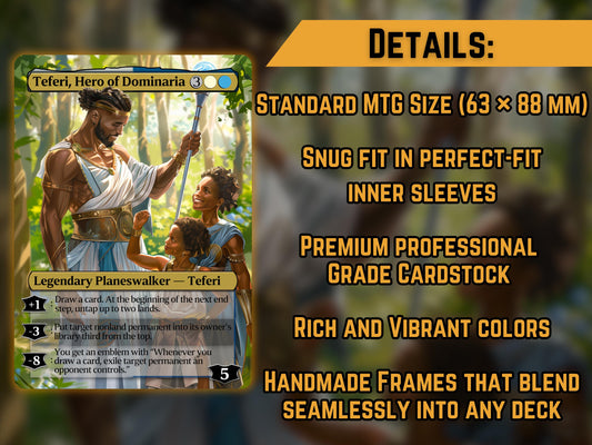 Teferi, Hero of Dominaria - Proxy Card - Buy 3 get 1 free!