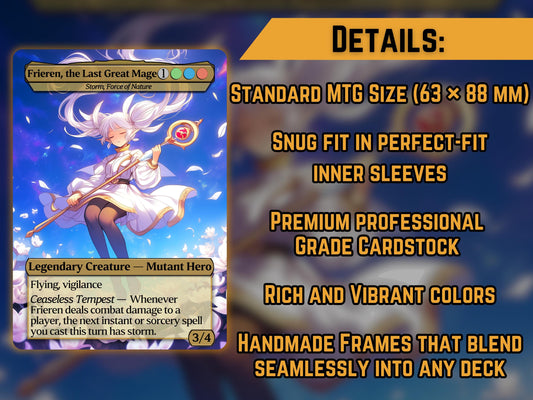 Frieren Magic Alter (Storm, Force of Nature) - Proxy Card - Buy 3 get 1 free!