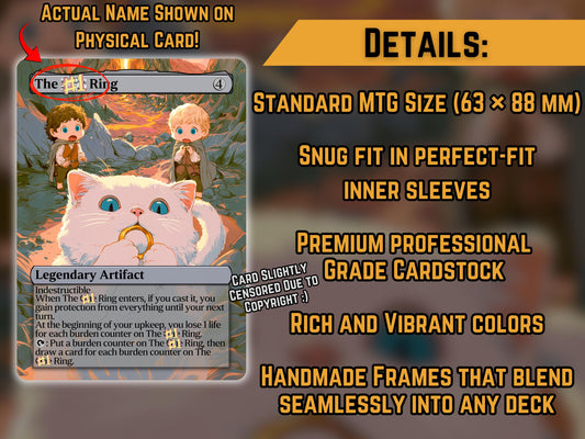 The Ring from that really popular book (Cat Version) - Proxy Card - Buy 3 get 1 free!