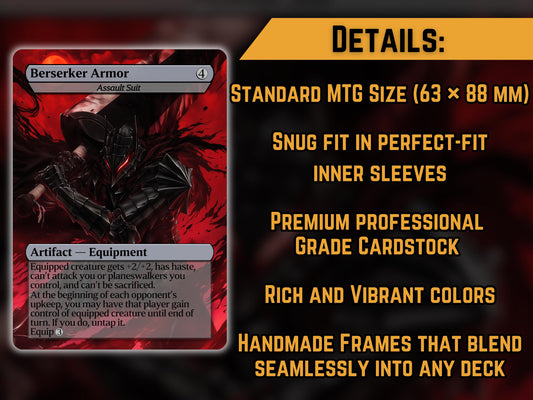 Berserker Armor (Assault Suit) - Anime Proxy Card - Buy 3 get 1 free!