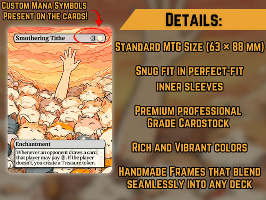 Smothering Tithe (Cat Version) - Proxy Card - Buy 3 get 1 free!
