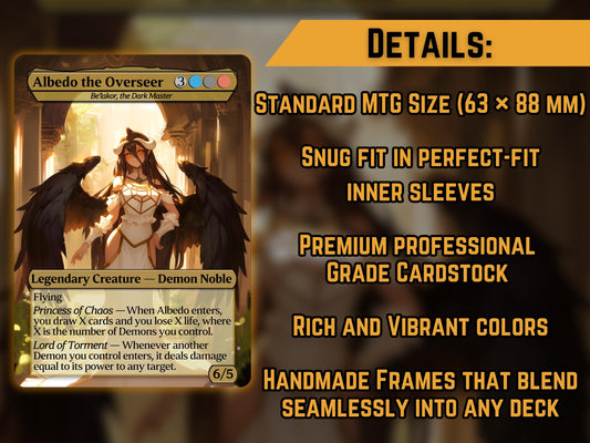 Albedo (Be'lakor, the Dark Master) - Anime Proxy Card - Buy 3 get 1 free!