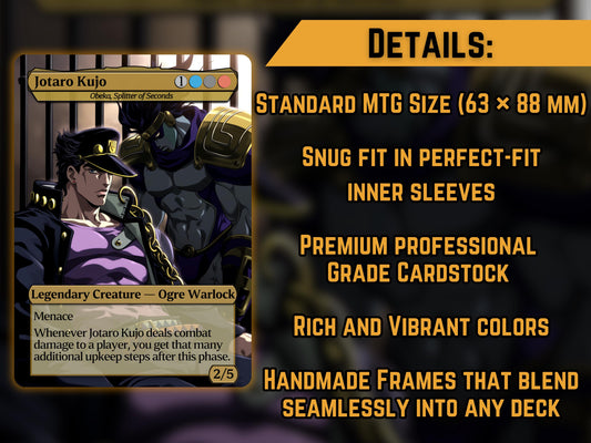 Jotaro (Obeka, Splitter of Seconds) - Anime Proxy Card - Buy 3 get 1 free!
