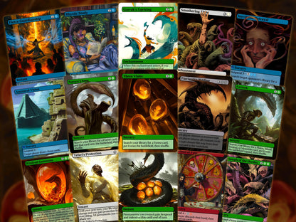 The First Sliver Custom Commander Deck - Proxy - Perfect Magic Gift - Tokens Included - Sliver Tribal Deck - Premium 110 card EDH Deck