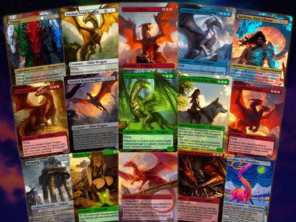 Ur-Dragon Tribal Commander Deck - 4 Possible Commanders - 5 Colors - Tokens Included - Dragonstorm Upgrade Bundle - 110 card EDH Deck