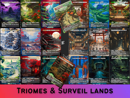 Commander Super Duper Mega Bundle (111 cards)- Japanese Style -Unique Full-art Custom Magic proxies - Quality Cards for EDH and cEDH decks!