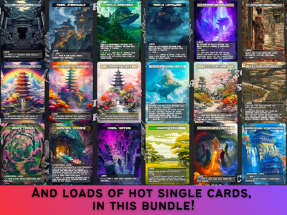 Commander Super Duper Mega Bundle (111 cards)- Japanese Style -Unique Full-art Custom Magic proxies - Quality Cards for EDH and cEDH decks!