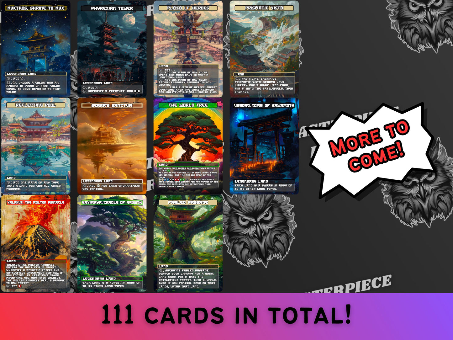 Commander Super Duper Mega Bundle (111 cards)- Japanese Style -Unique Full-art Custom Magic proxies - Quality Cards for EDH and cEDH decks!