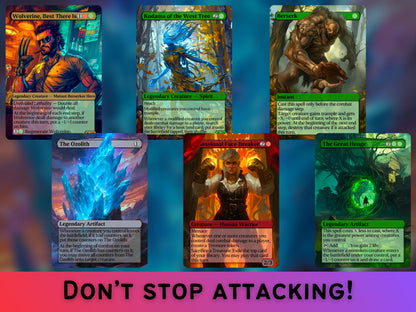 Marvel Mega Bundle - 32 Unique Cards - Secret Lair Pop-Out Commander Series - FREE TRACKED SHIPPING - Unique Full-art Custom Magic Proxies