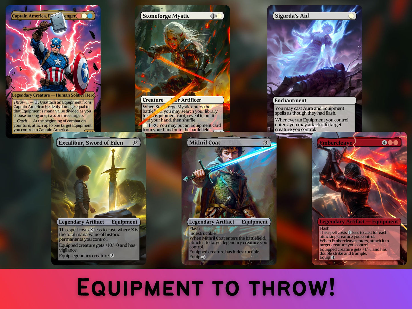 Marvel Mega Bundle - 32 Unique Cards - Secret Lair Pop-Out Commander Series - FREE TRACKED SHIPPING - Unique Full-art Custom Magic Proxies