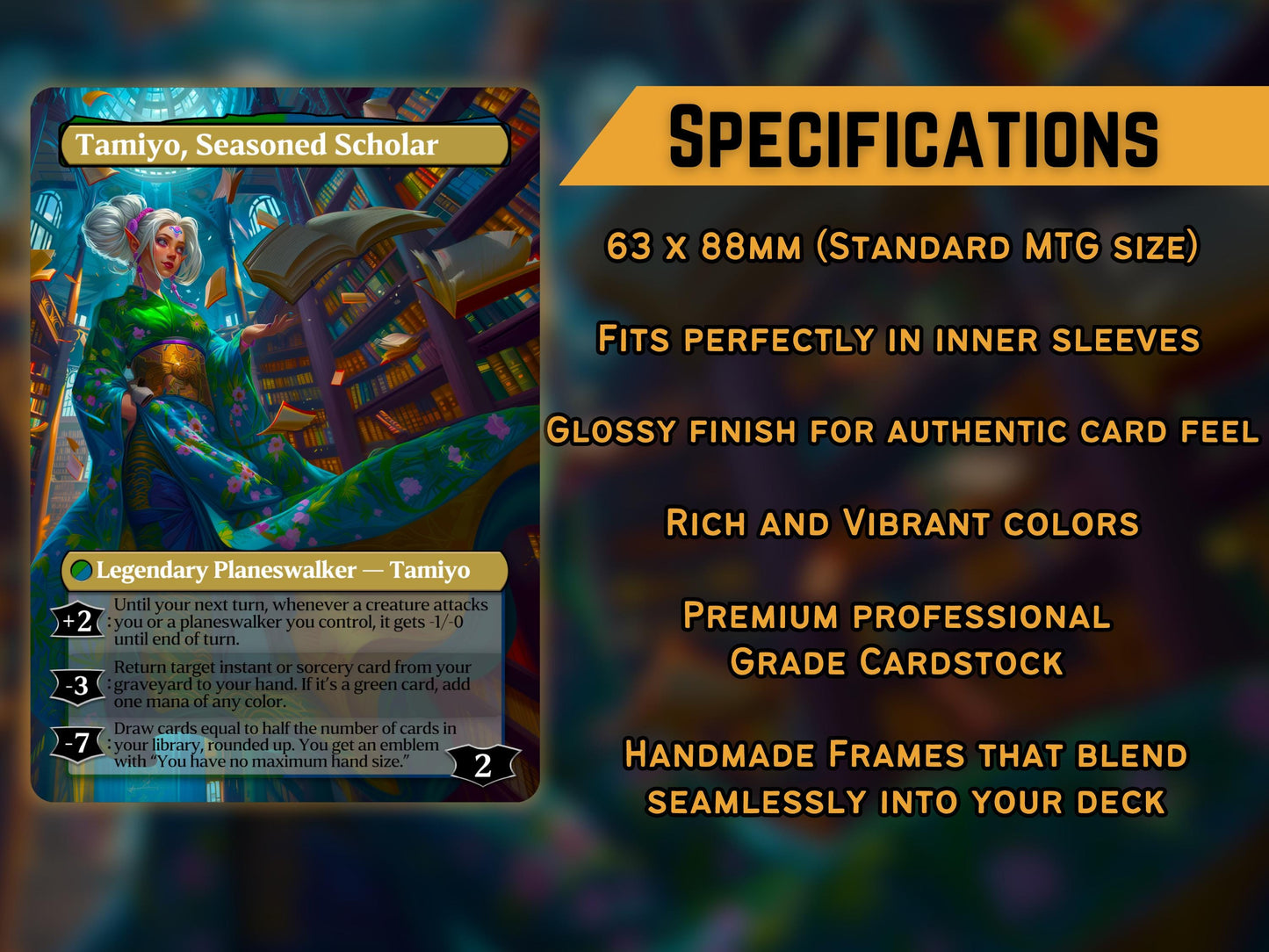 MH3 Flipwalker Bundle  Ajani, Tamiyo, Sorin, Ral, Grist  Dual-Sided w/ Tokens  Full-Art Magic Proxy Cards  EDH Deck Fantasy Gift