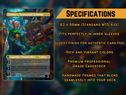 MH3 Flipwalker Bundle  Ajani, Tamiyo, Sorin, Ral, Grist  Dual-Sided w/ Tokens  Full-Art Magic Proxy Cards  EDH Deck Fantasy Gift