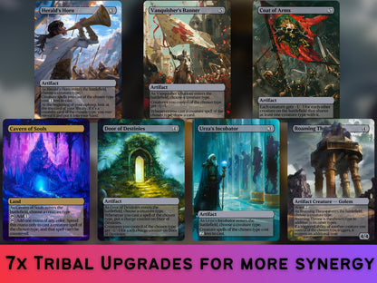 Big Dragon Bundle - Set of 22 cards - 7 Card Tribal Upgrade - Unique Full-art Custom proxies - Gorgeous cards for your favorite deck!