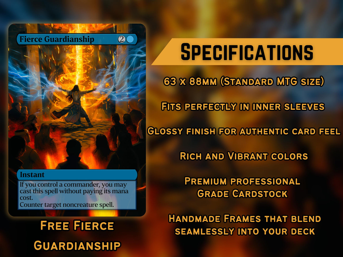 Blue Commander Staples Complete Bundle - Set of 20 + 1 Blue Cards! - 21 Unique Full-art Custom Magic proxies -Cards for your favorite decks!