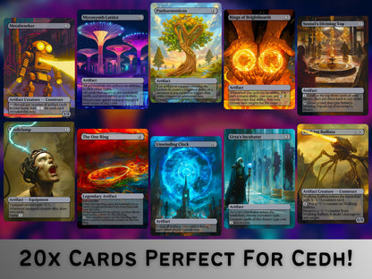 Artifact Upgrade Staples Bundle - Set of 20 More Colorless Artifact Staple Cards! - Full-art Custom proxy cards for your favorite decks!