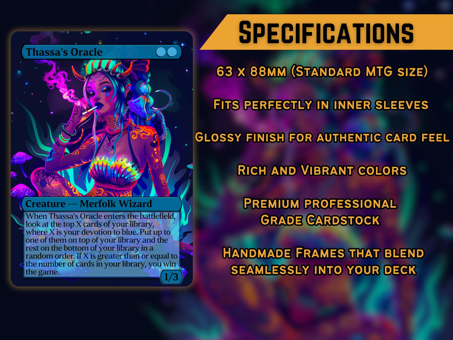 105 Card Commander Staples Super Mega Bundle - Gift - All 5xColors -Unique Full-art Custom Magic proxies-High Quality Cards for your decks!