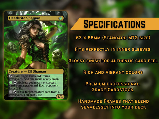 Mana Dork Proxy Bundle - Set of 10! - Custom Magic Proxies - Full art 3d frame break art! High Quality Cards for your Edh Decks!