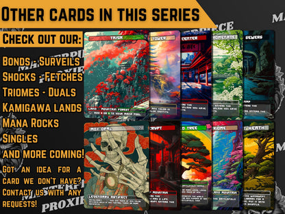Medallion Proxy Sets - Japanese Style - Pearl Sapphire Jet Ruby Emerald-Unique Full-art Custom proxies - Quality Cards for all your Decks!