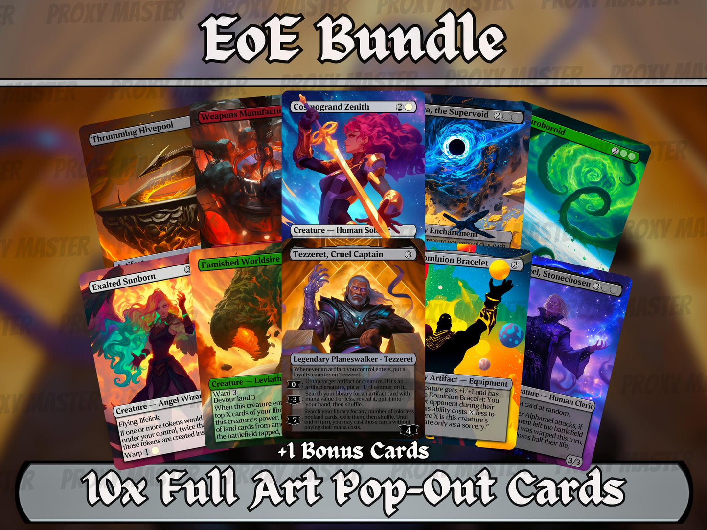 Edge of Eternities Staples Proxy Upgrade Pack  10 + 1 Card Set  Full-Art Custom Green Magic Proxies  High Quality EDH / CEDH Deck Gift