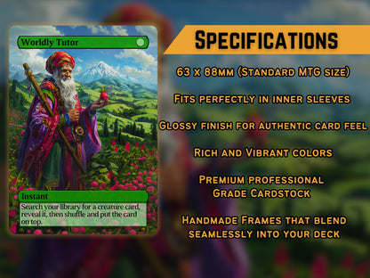 Tutor bundle - Set of 7 cards - Unique Full-art Custom Proxies - High Quality cards for your favorite decks!