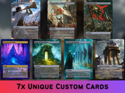 Tribal bundle (Kindred - Typal) - Set of 7 Proxy cards - Unique Full-art Custom Magic proxies - High Quality cards for your favorite decks!