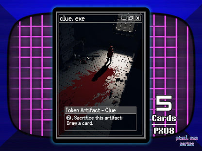 5x Clue Artifact Token MTG - Pixel Tokens by Teddy PX08