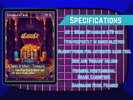 5x Powerstone Artifact MTG Token - Pixel Tokens by Teddy PX78