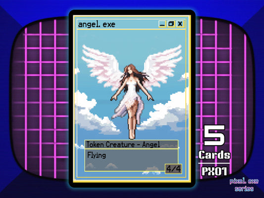 5x Angel 4/4 Flying MTG Token - Pixel Tokens by Teddy PX01