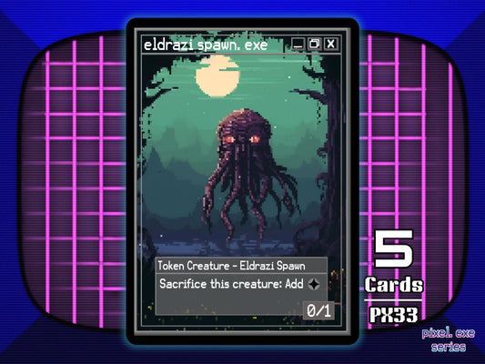 5x Eldrazi Spawn 0/1 MTG Token - Pixel Tokens by Teddy PX33