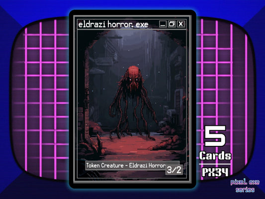 5x Eldrazi Horror 3/2 MTG Token - Pixel Tokens by Teddy PX34