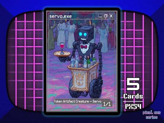 5x Servo 1/1 colorless MTG Token - Pixel Tokens by Teddy PX54