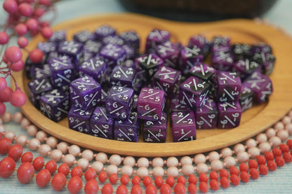 Counter Dice + / - , Magic TCG,  Purple & Pink Marble Color Theme, perfect for any magic the gather deck! Edh, Cedh Magic Deck!