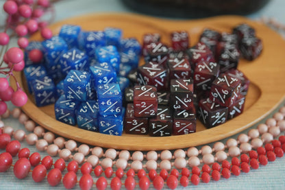 Counter Dice + / -, Magic TCG, Frost & Flame Marble Color Theme,perfect for any magic the gather deck! Edh, Cedh Magic Deck! Great MTG Gift!