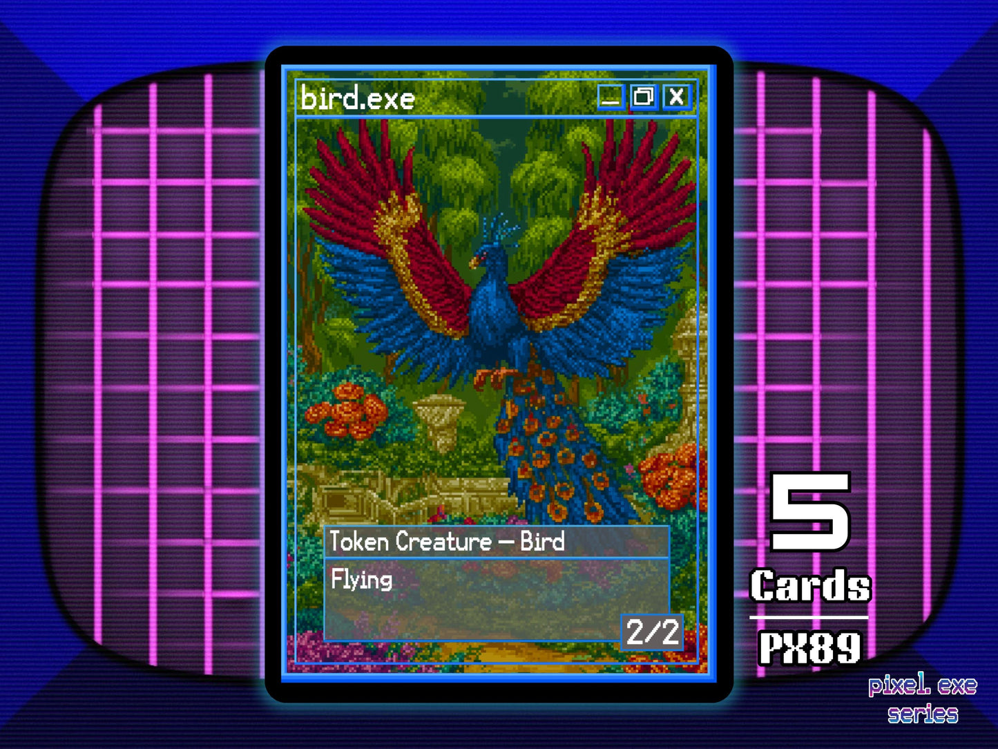 5x Bird 2/2 Flying MTG Token - Pixel Tokens by Teddy PX89