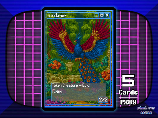 5x Bird 2/2 Flying MTG Token - Pixel Tokens by Teddy PX89