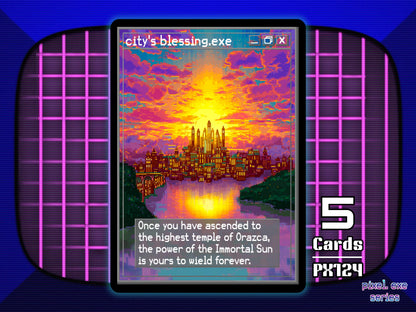 5x City's Blessing Token MTG - Pixel Tokens by Teddy PX124