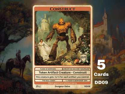 5x Construct 0/0 MTG Token - Teddy's Workshop DD09