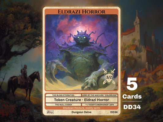 5x Eldrazi Horror 3/2 MTG Token - Teddy's Workshop DD34