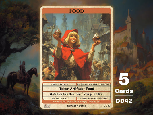 5x Food Token MTG - Teddy's Workshop DD42