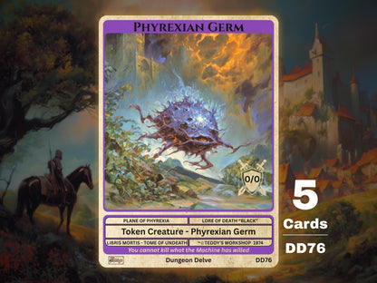 5x Phyrexian Germ 0/0 MTG Token - Teddy's Workshop DD76