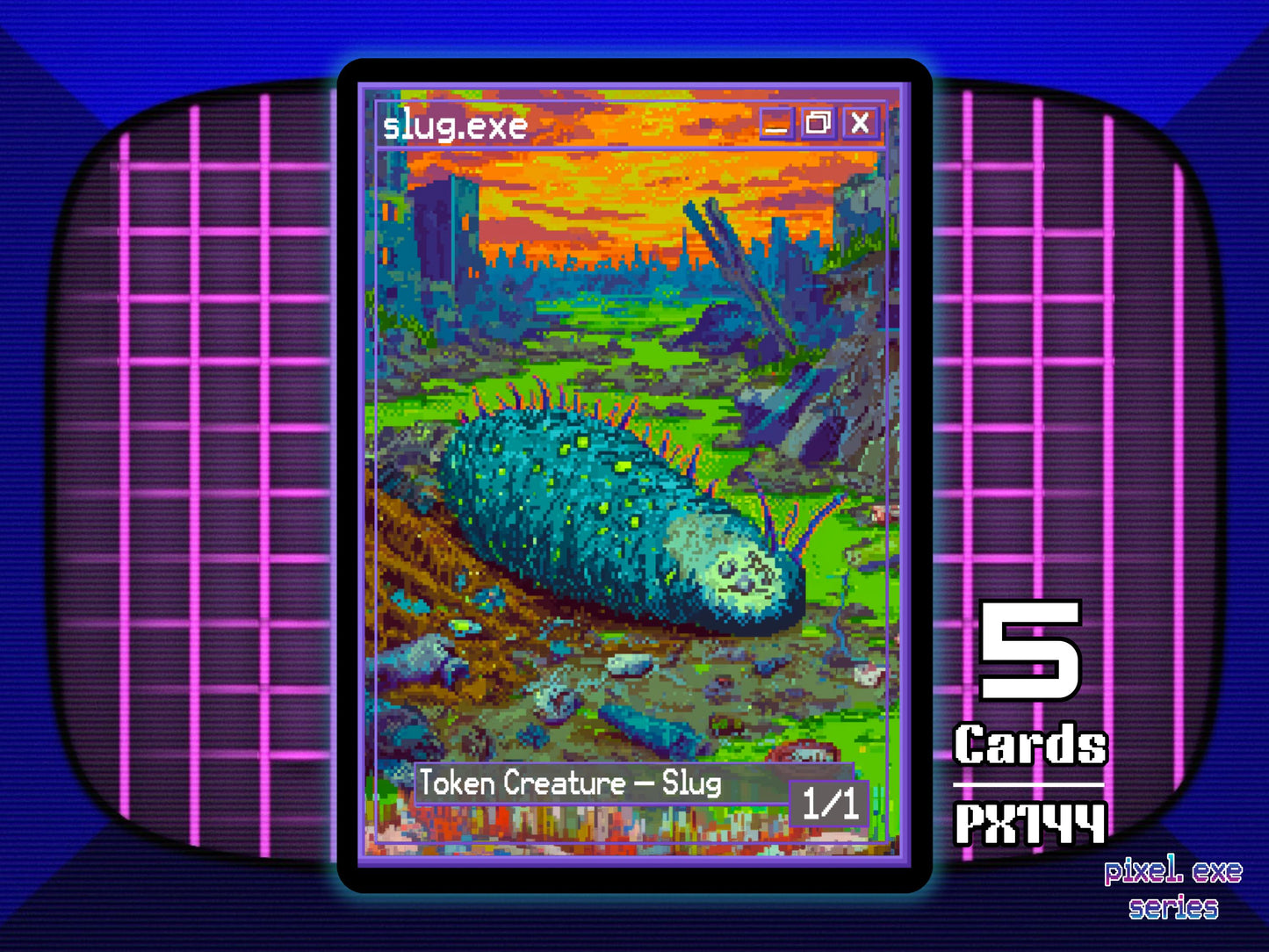 5x Slug 1/1 Toxrill MTG Token - Pixel Tokens by Teddy PX144