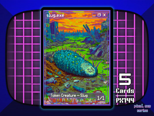 5x Slug 1/1 Toxrill MTG Token - Pixel Tokens by Teddy PX144