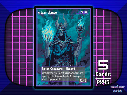 5x Wizard 0/1 Pings Final Fantasy MTG Token - Pixel Tokens by Teddy PX45