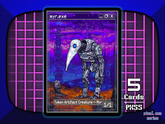 5x Myr 1/1  colorless MTG Token - Pixel Tokens by Teddy PX55