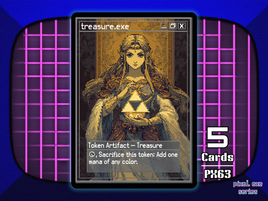 5x Treasure Artifact Zelda MTG Token - Pixel Tokens by Teddy PX63